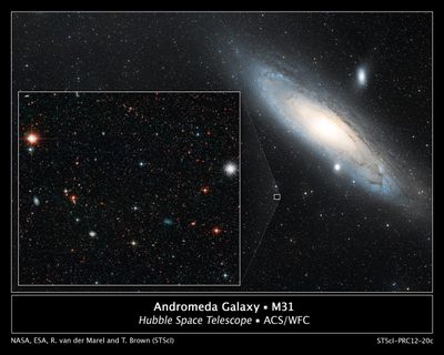 Halo of Andromeda Galaxy Used to Measure Its Drift Across Space