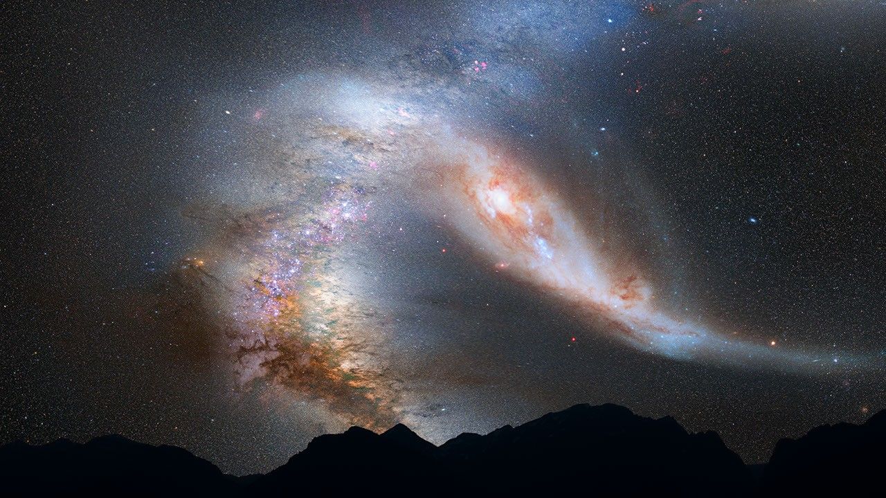 Crash of the Titans: Andromeda Galaxy and the Milky Way Collision