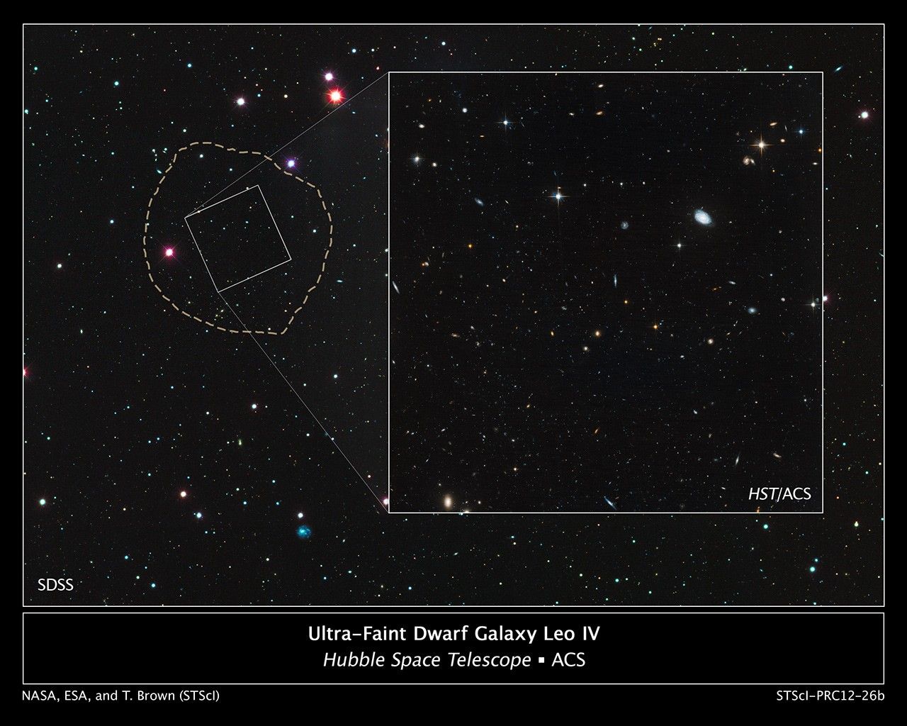 Location of Ultra-Faint Dwarf Galaxy Leo IV