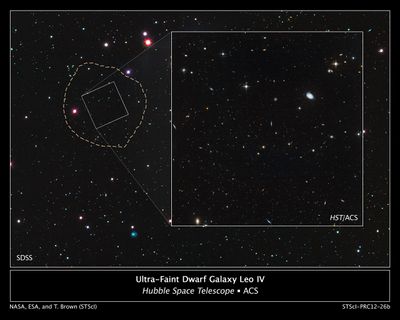 Location of Ultra-Faint Dwarf Galaxy Leo IV