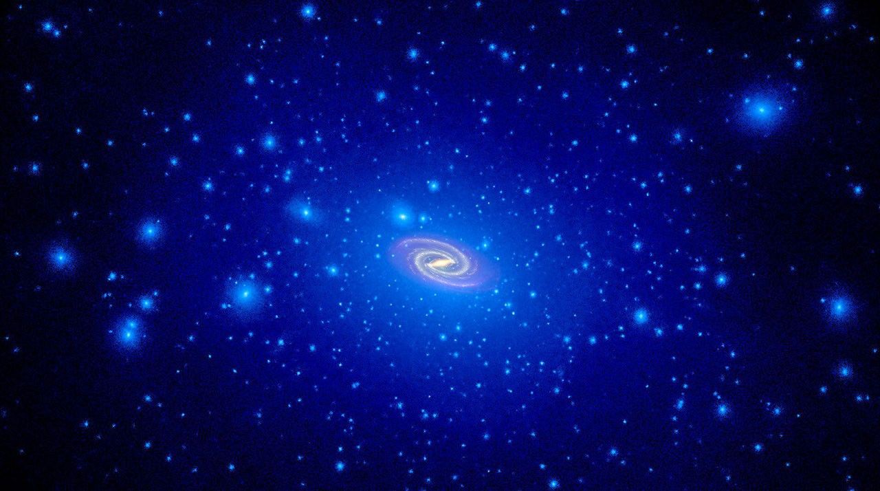 Simulated Dark Matter in Milky Way Halo