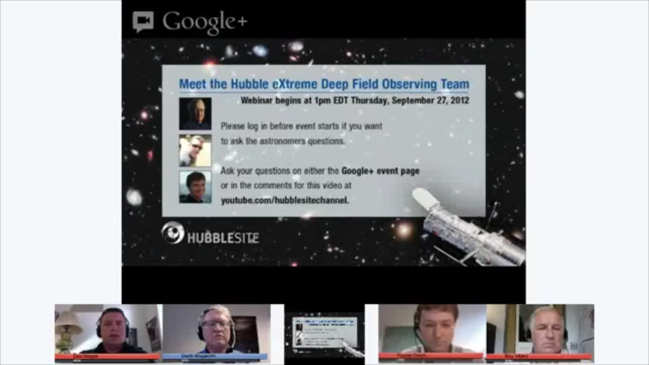 
			Meet the Hubble eXtreme Deep Field Observing Team (Webinar on September 27, 2012) - NASA Science			