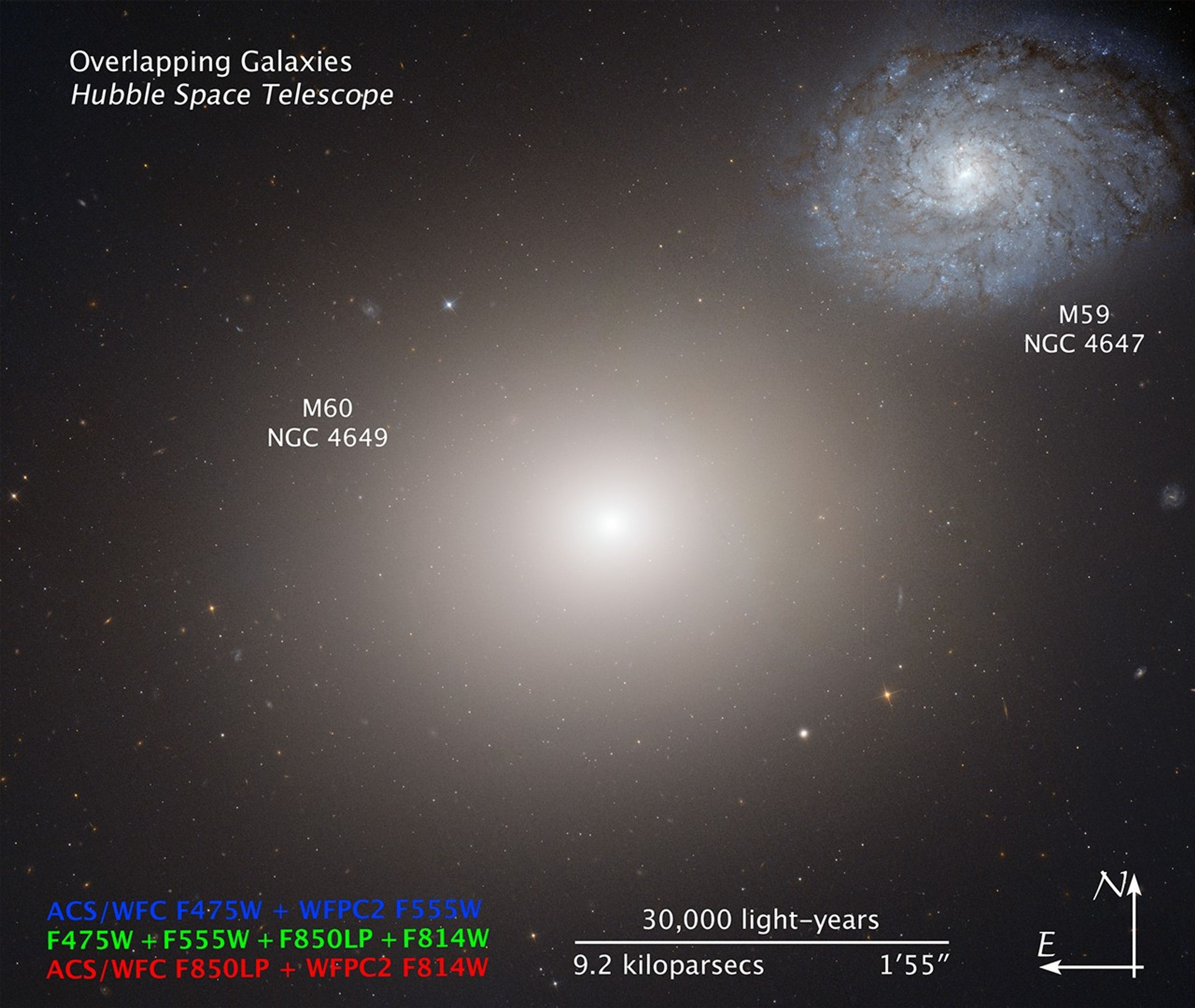 Compass and Scale Image of Arp 116