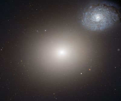 Odd Galaxy Couple on Space Voyage