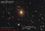Compass and Scale Image of Abell 2261
