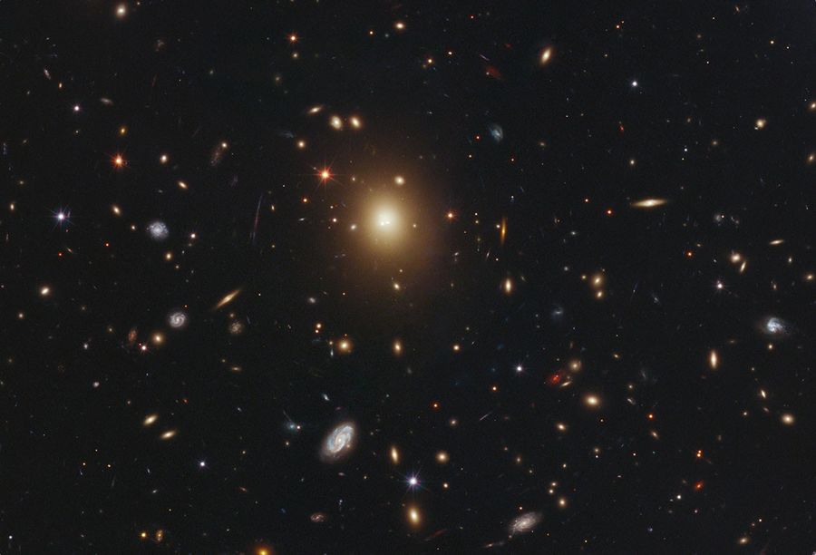 Monster Galaxy Lacks a Bright Core