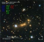 Compass and Scale Image of MACS J0647+7015