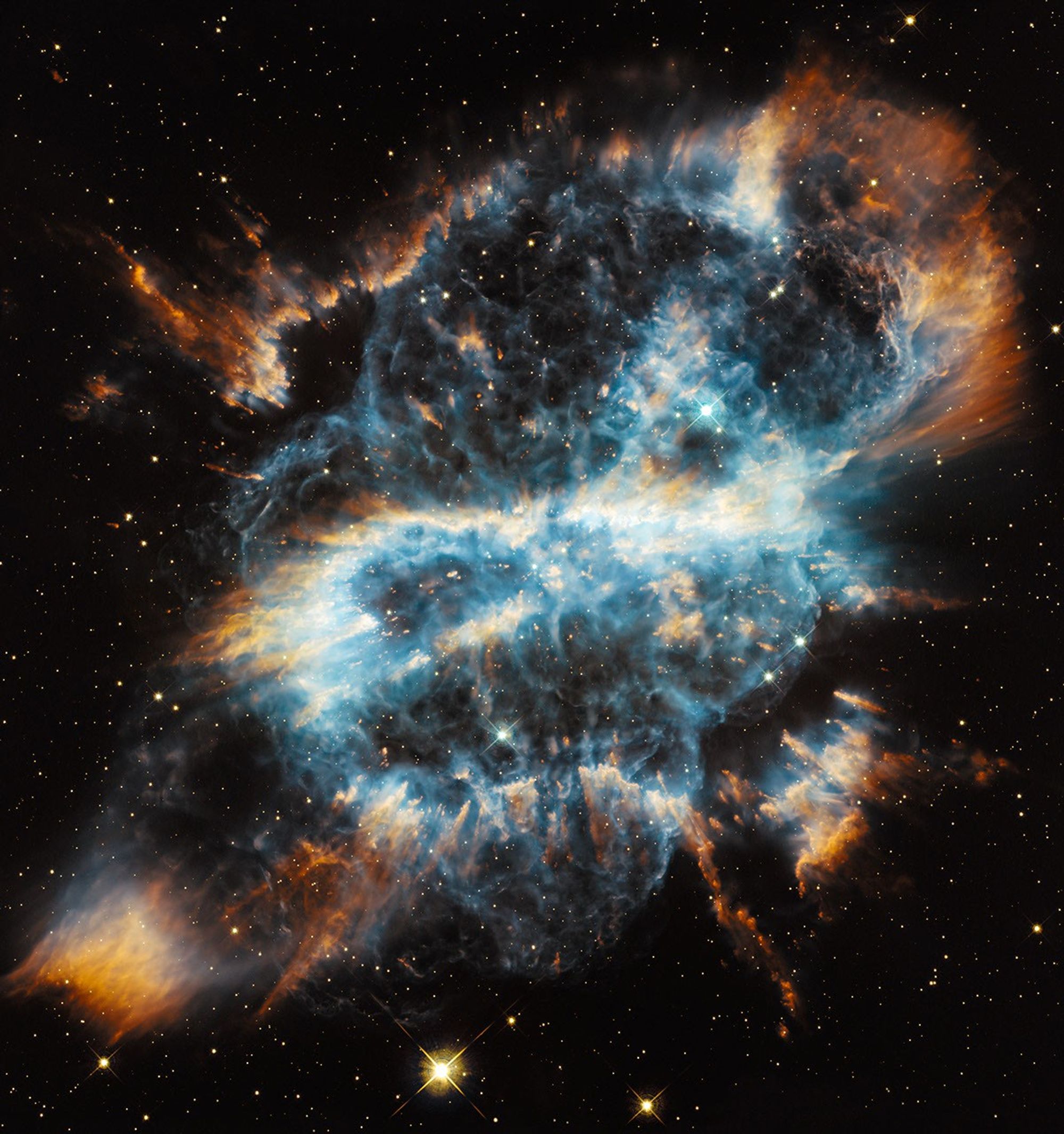 A Cosmic Holiday Ornament, Hubble-Style