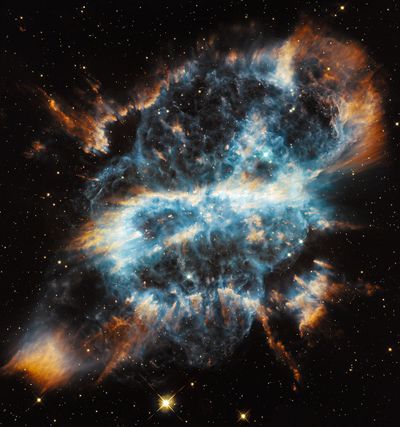 A Cosmic Holiday Ornament, Hubble-Style