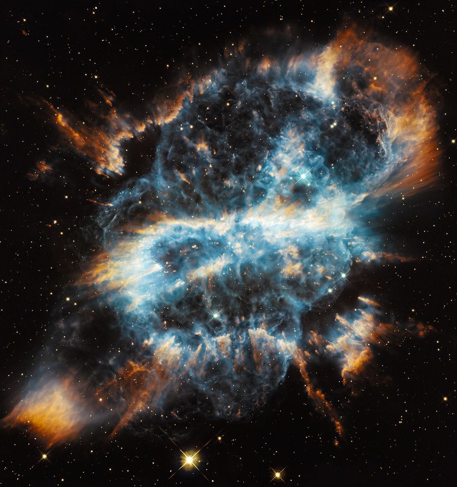A Cosmic Holiday Ornament, Hubble-Style