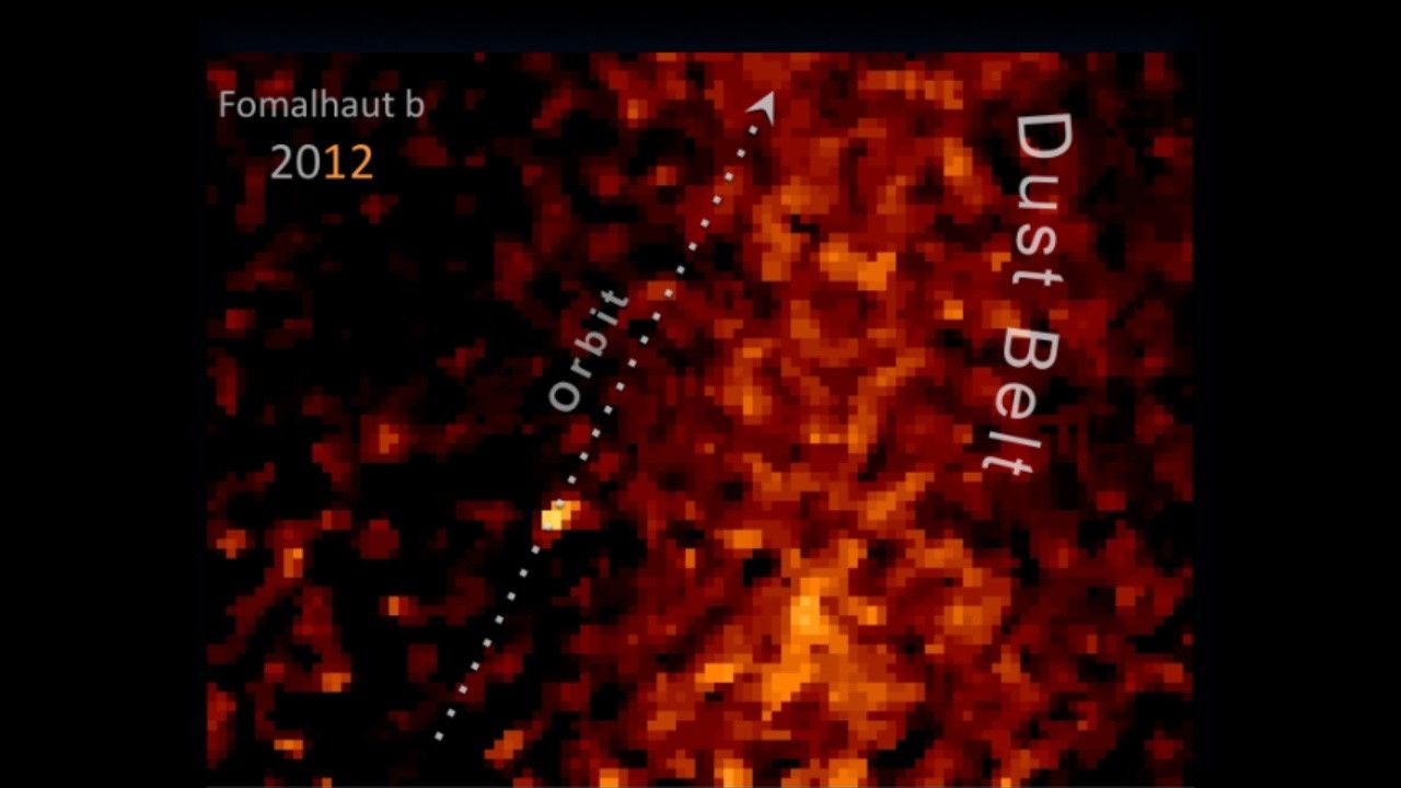Tracking Fomalhaut b from 2004 to 2012