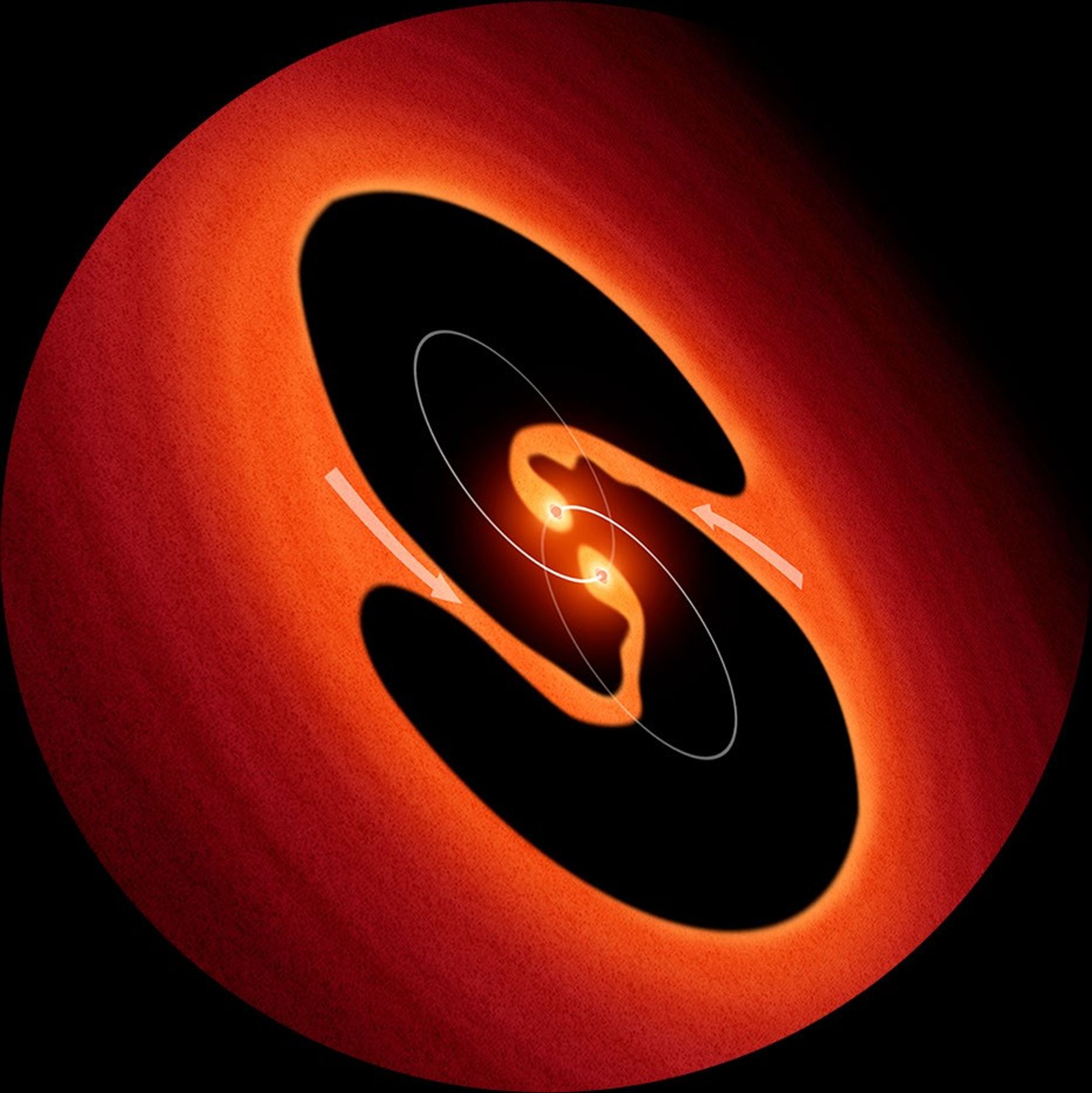 Artist's Impression of Pulsating Object LRLL 54361