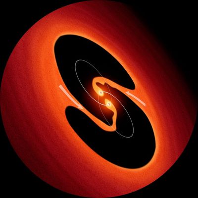 Artist’s Impression of Pulsating Object LRLL 54361