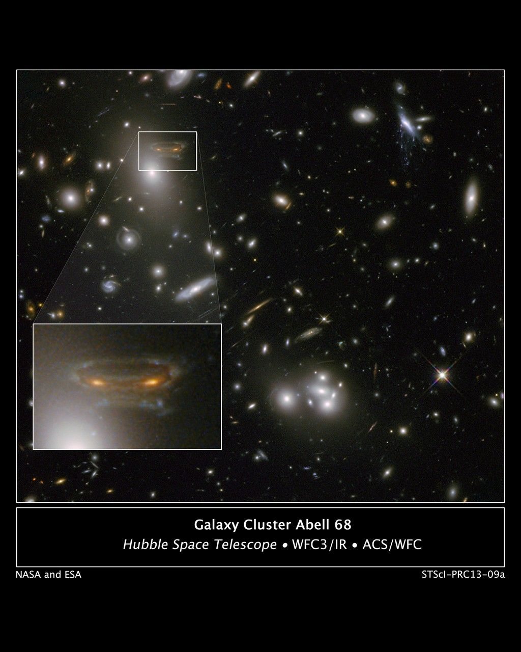 Gravitational Lens Creates Cartoon of Space Invader