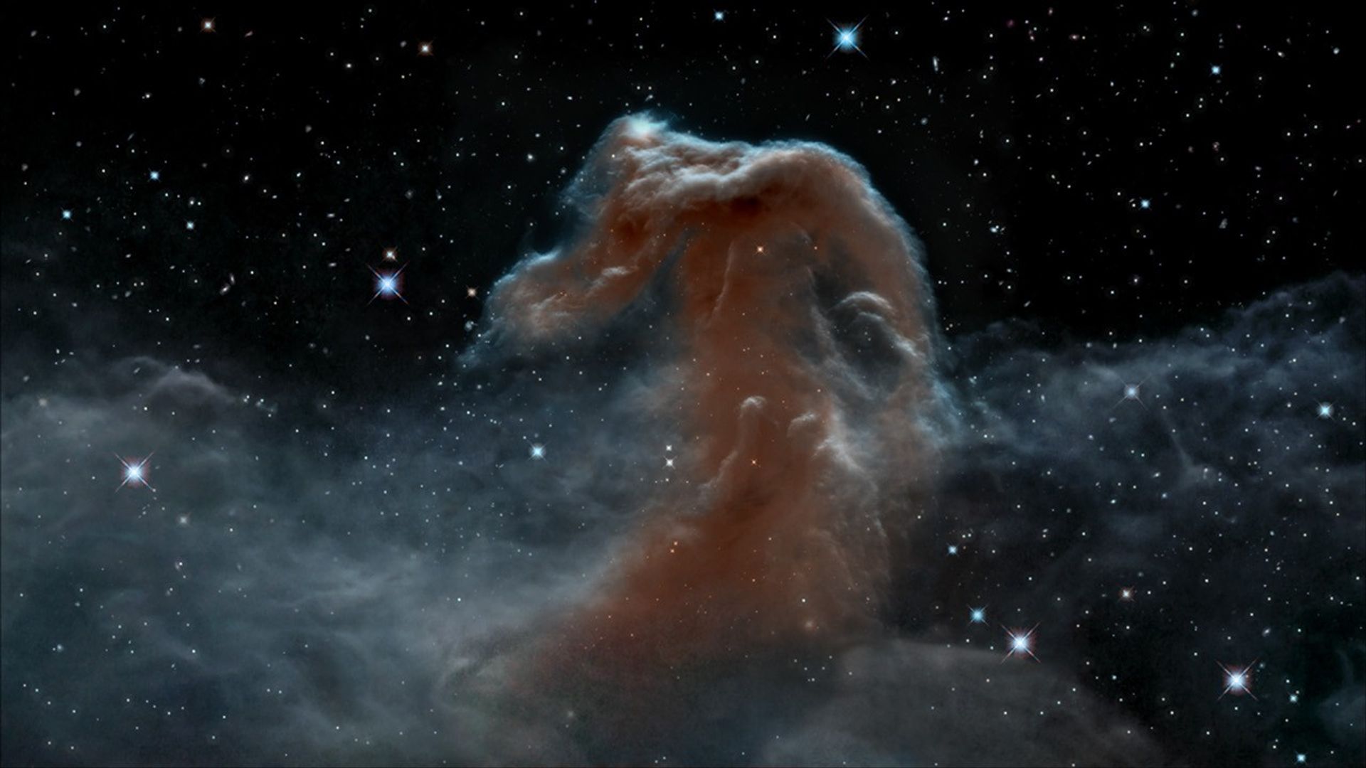 The Gaseous Landscape of the Horsehead Nebula in Infrared