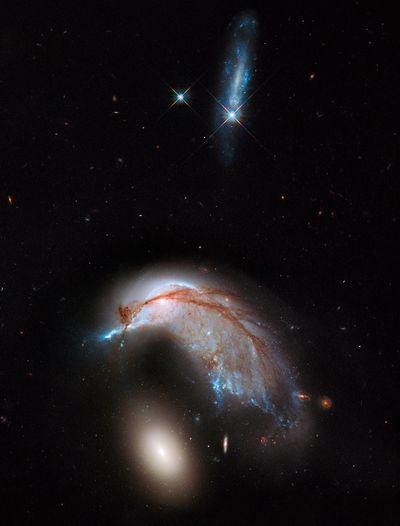 Colliding Galaxy Pair Arp 142