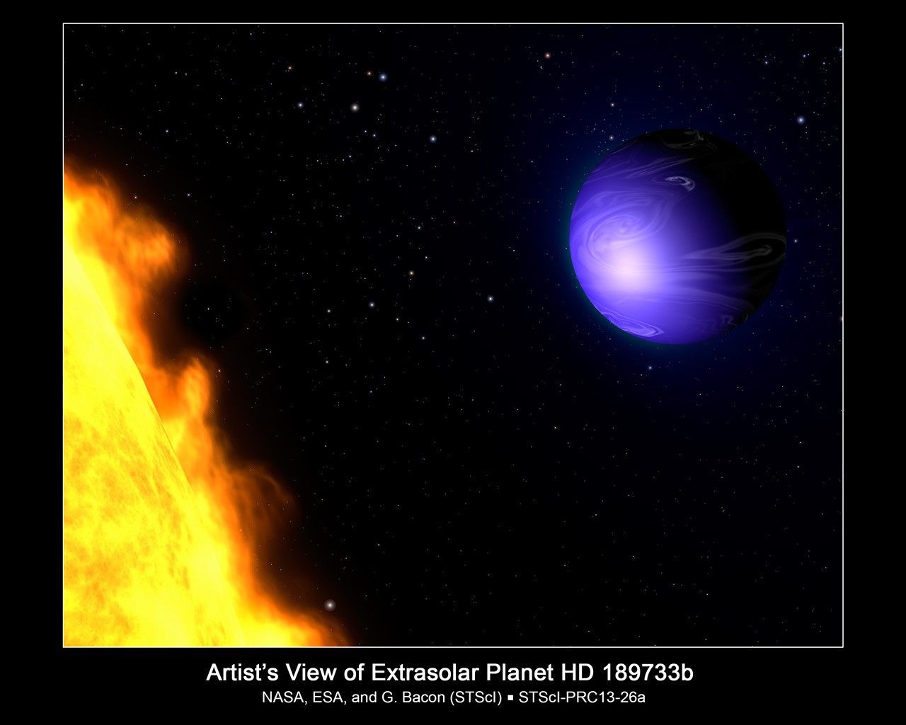 Artist's View of Extrasolar Planet HD 189733b