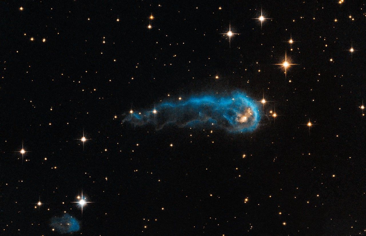 Hubble Sees a Cosmic Caterpillar