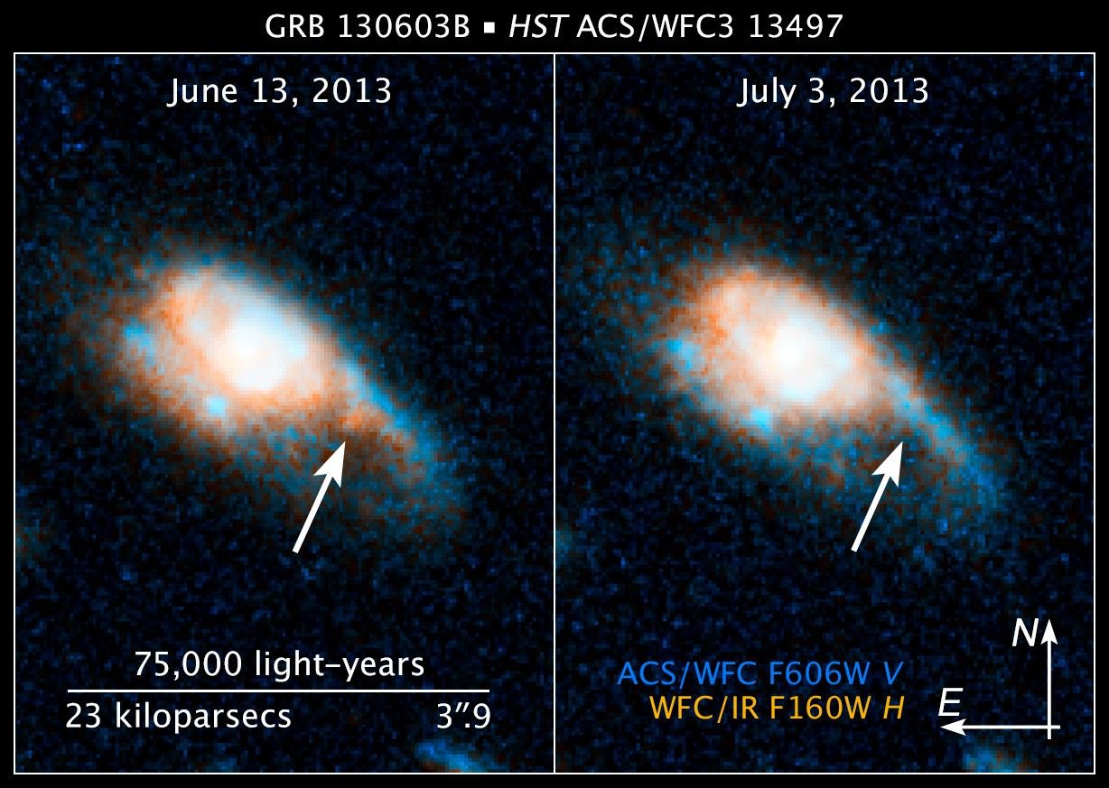 Compass and Scale Image for GRB 130603B