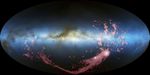 All-sky View of the Magellanic Stream (Radio/visible-light)