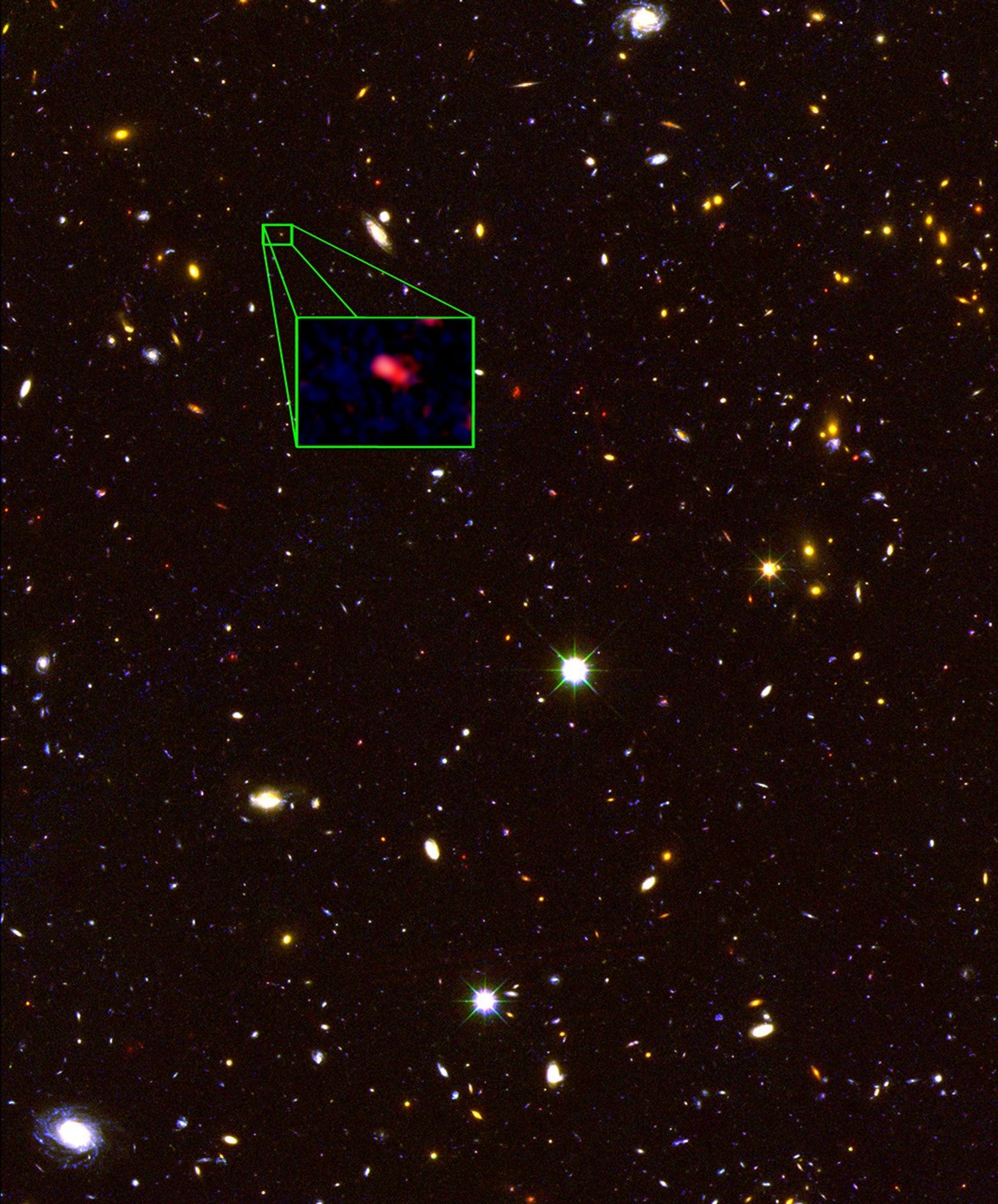 Hubble CANDELS Field Image with Galaxy z8_GND_5296