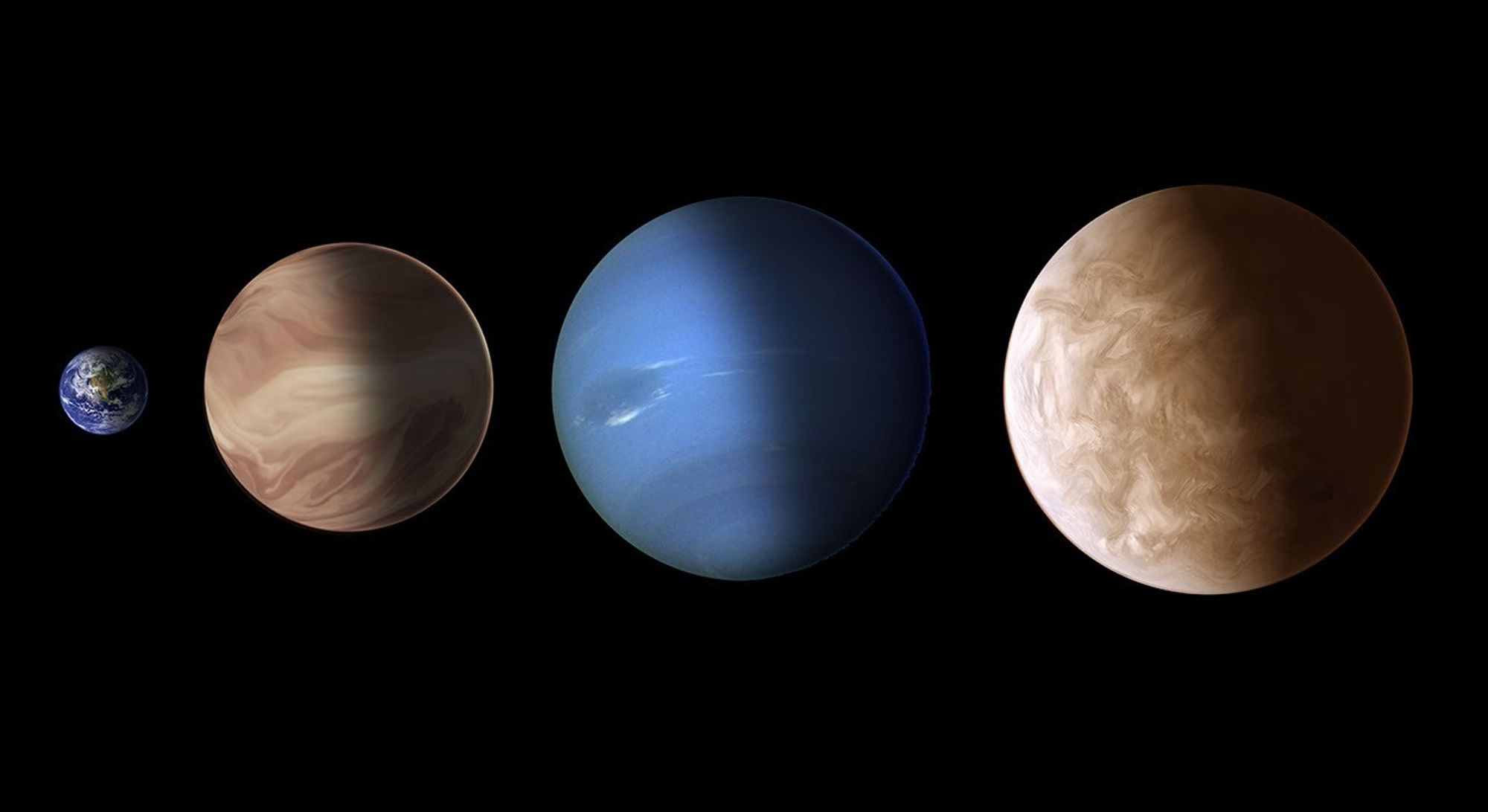 Planet Comparison Graphic (Illustration)