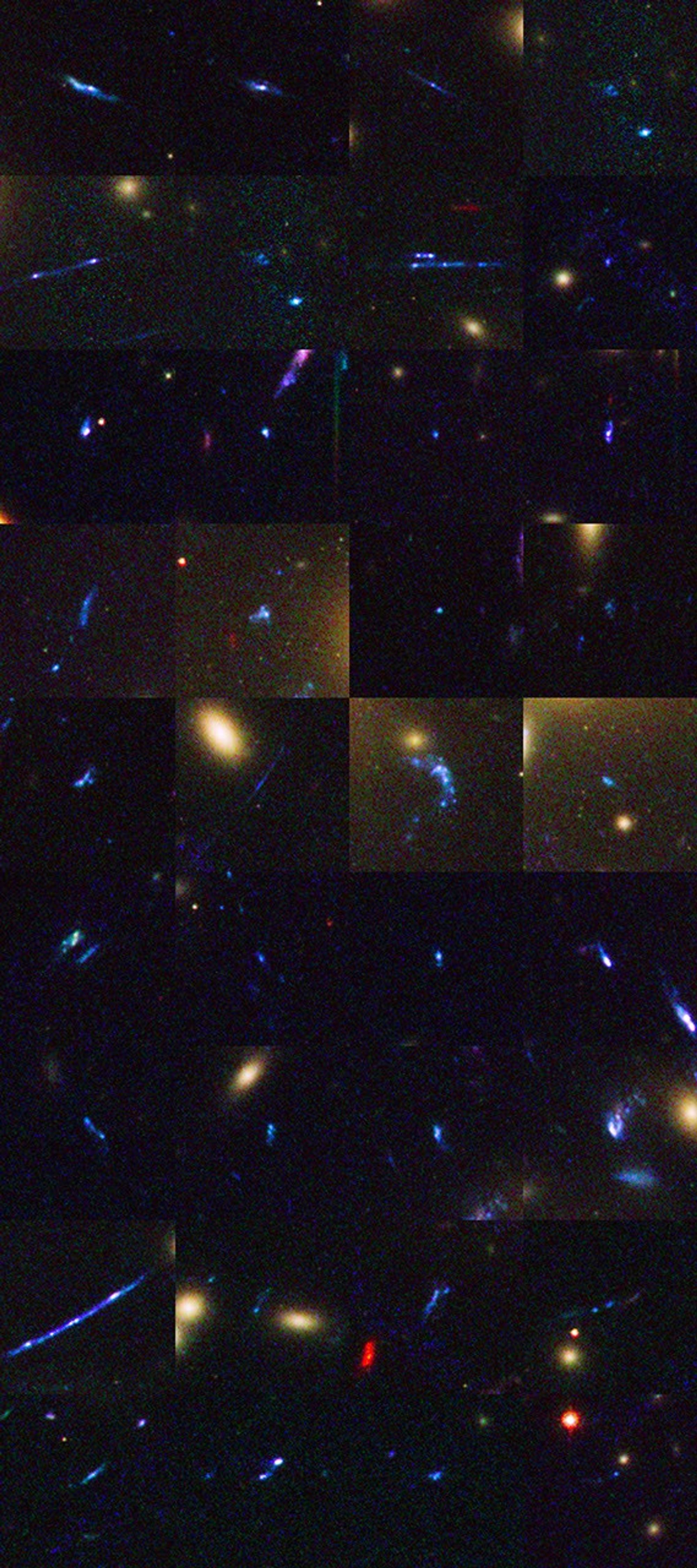 Distant Galaxies in Abell 1689