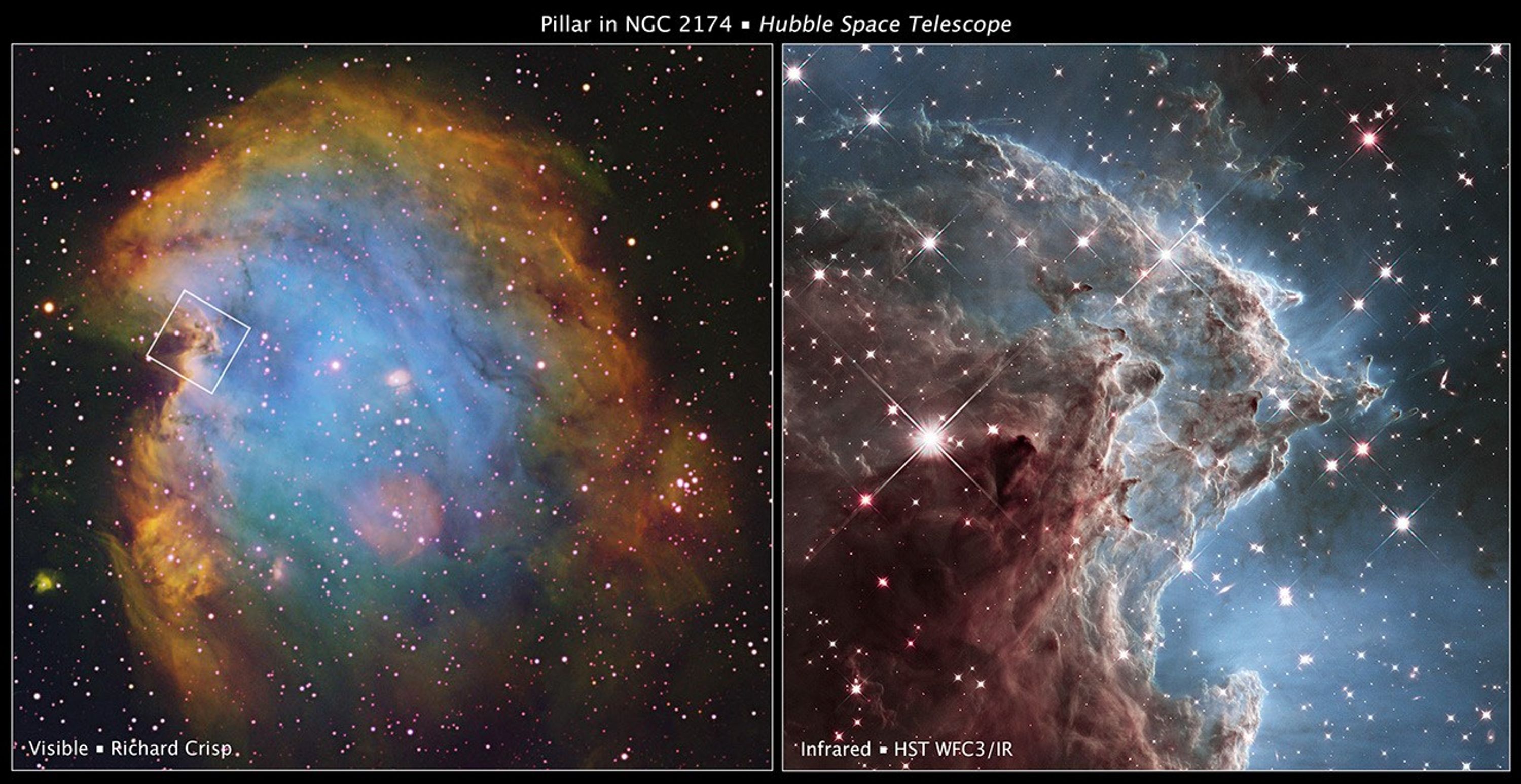 Location of the Hubble IR Detail in NGC 2174