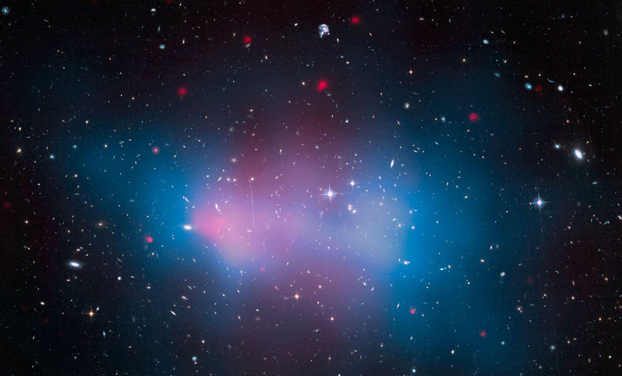 Galaxy Cluster 'El Gordo' with Mass Map and X-ray