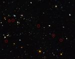 GOODS Field Containing Distant Dwarf Galaxies Forming Stars at an Incredible Rate (Illustrated)