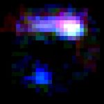 IRC 0218 Lensing Feature Without Foreground Cluster