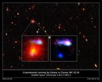Gravitational Lensing by Galaxy in Cluster IRC 0218