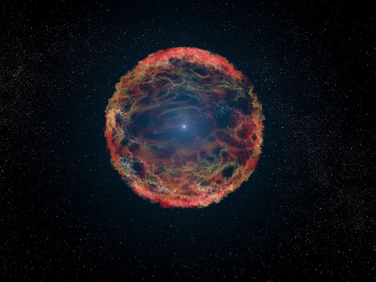 Artist's Impression of Supernova 1993J