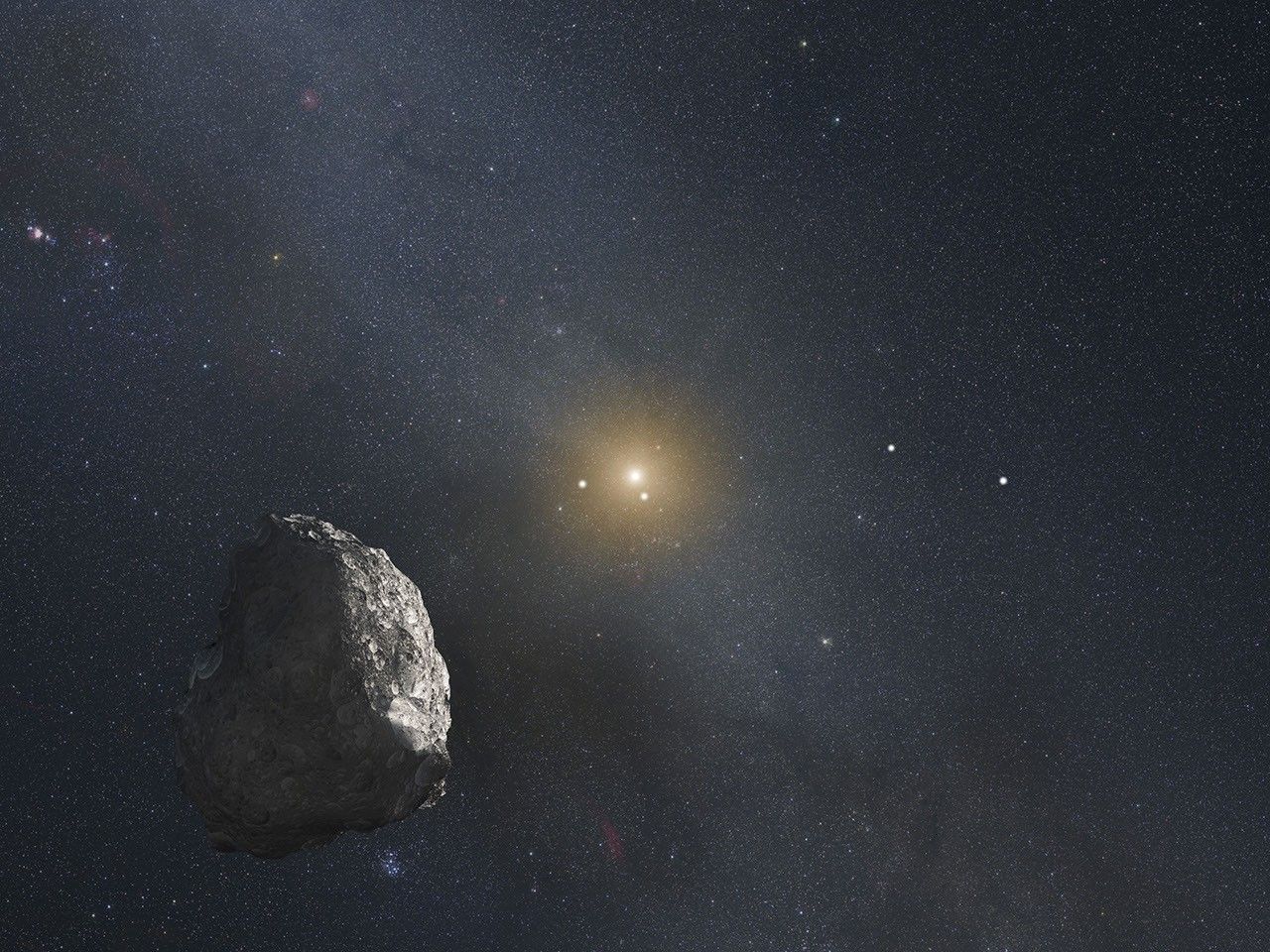 Artist's Impression of a Kuiper Belt Object