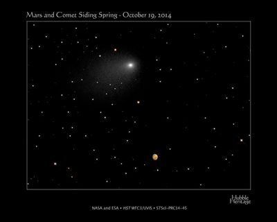 Mars and Comet Siding Spring – October 19, 2014
