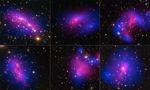 Six Galaxy Cluster Collisions, with Dark-Matter Maps (Hubble and Chandra)