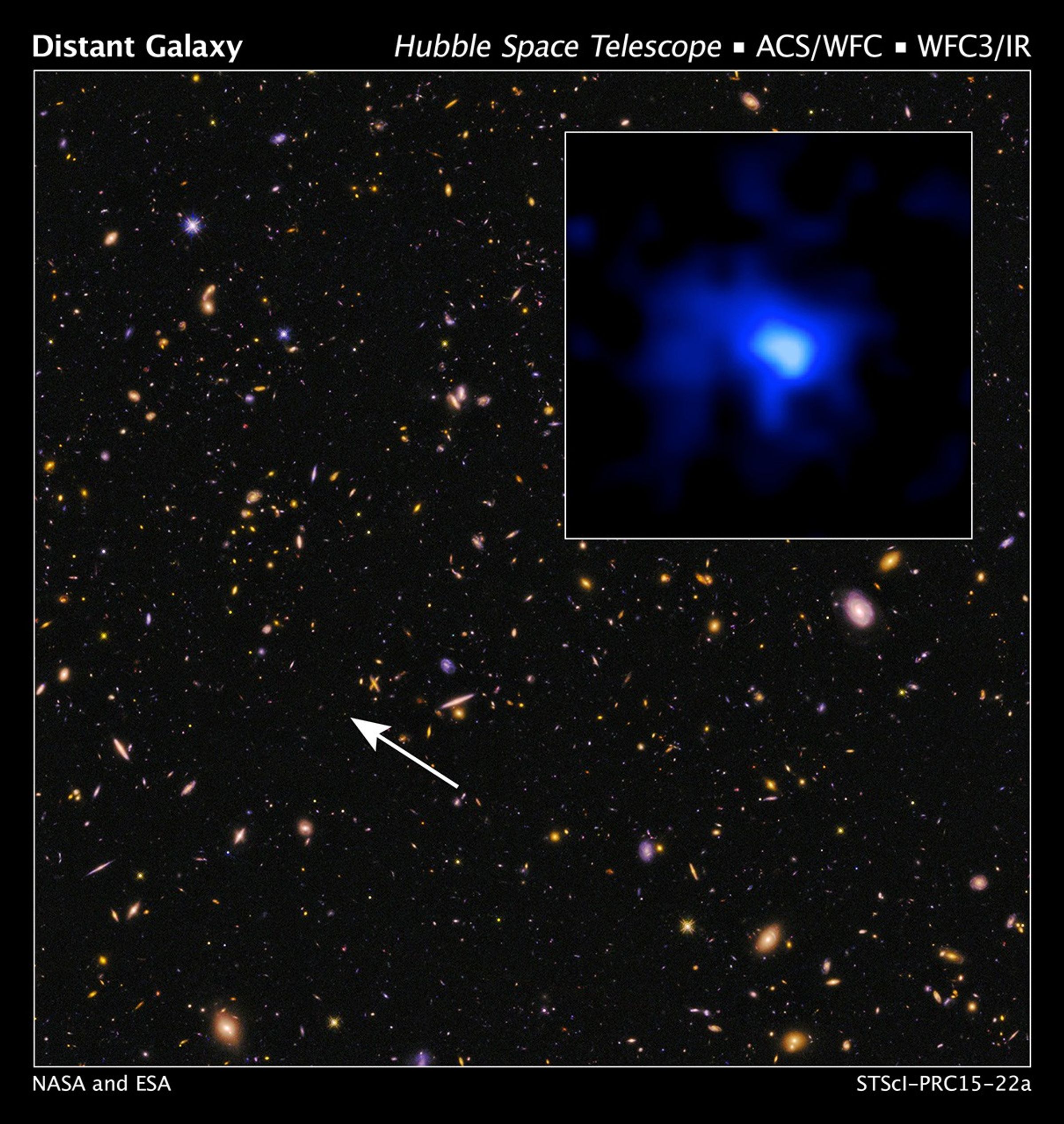 Distant Galaxy EGS-zs8-1 in CANDELS Field