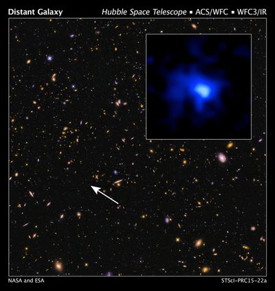 Distant Galaxy EGS-zs8-1 in CANDELS Field