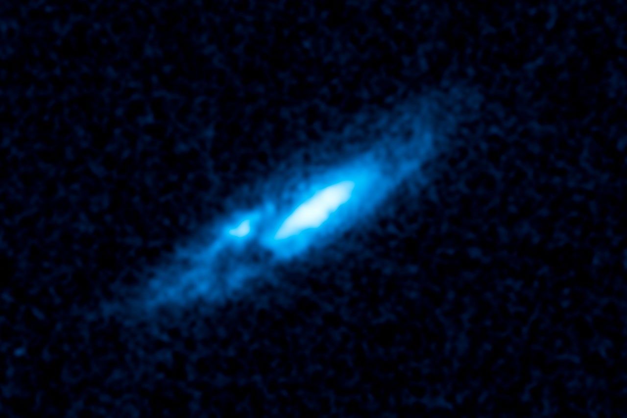 Hubble Spies Vast Gas Disk around Unique Massive Star