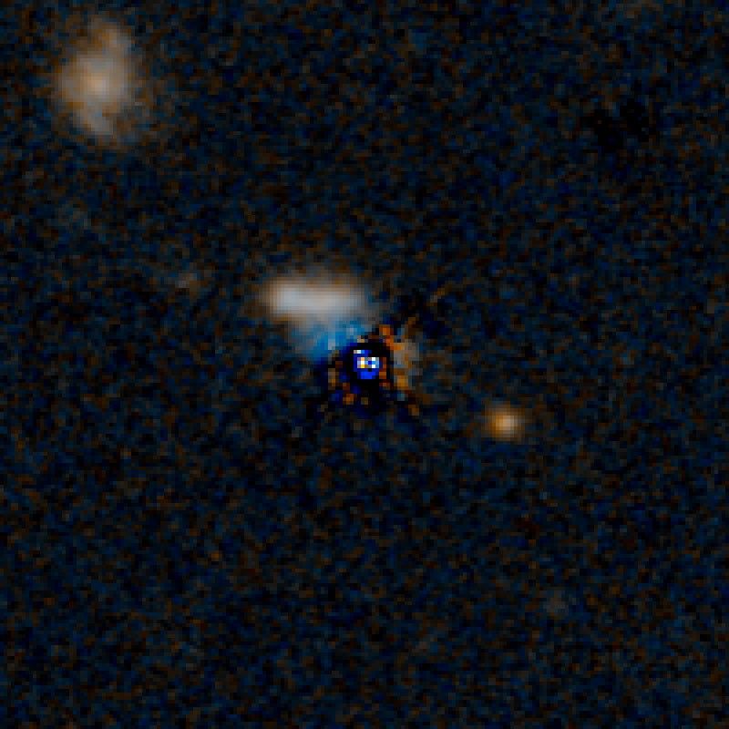 QSO F2M 1036 HST Image (Quasar Subtracted)