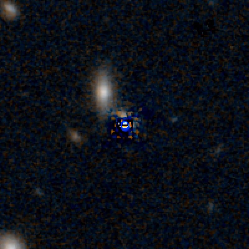QSO F2M 0738 HST Image (Quasar Subtracted)