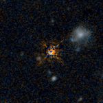 QSO F2M 2222 HST Image (Quasar Subtracted)