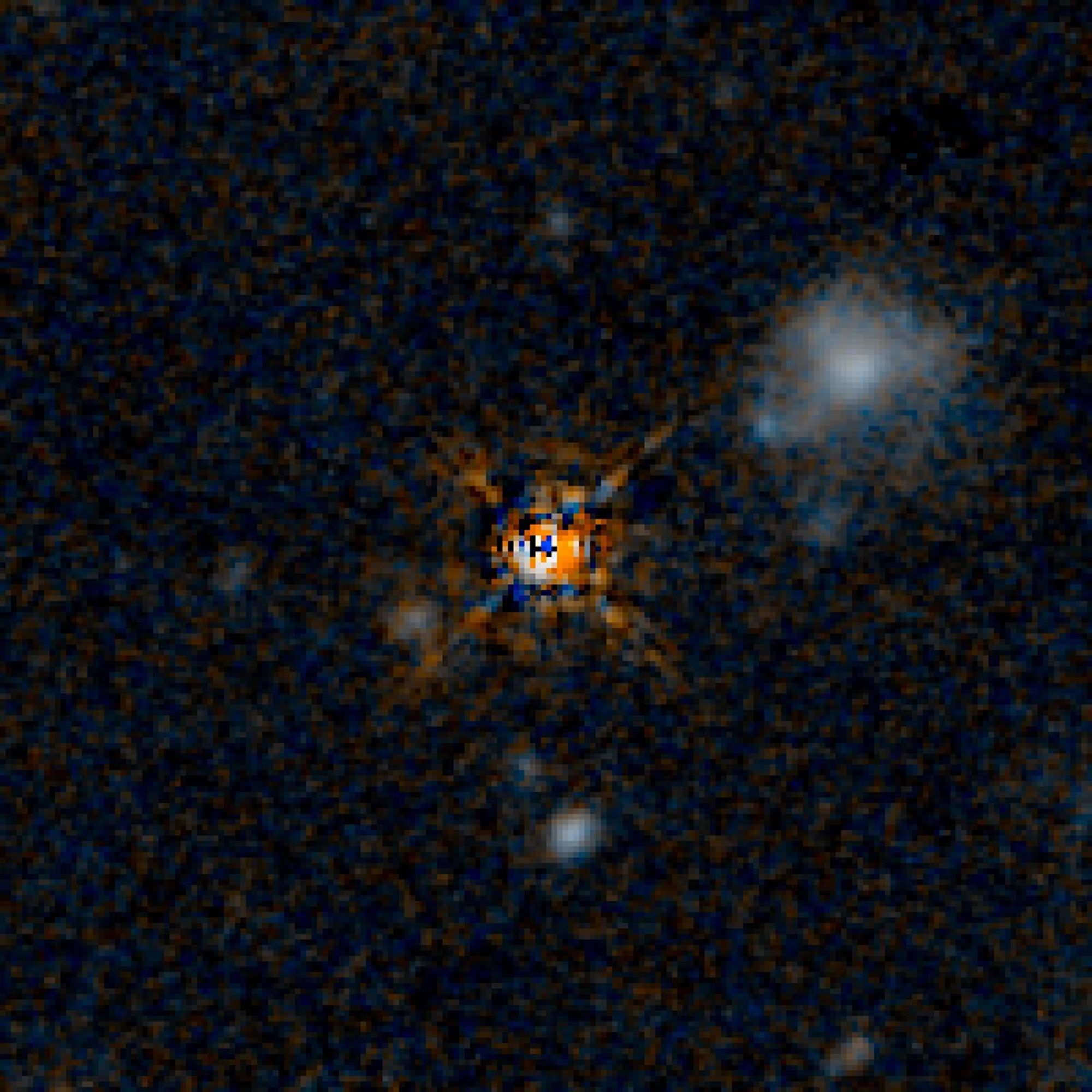 QSO F2M 2222 HST Image (Quasar Subtracted)