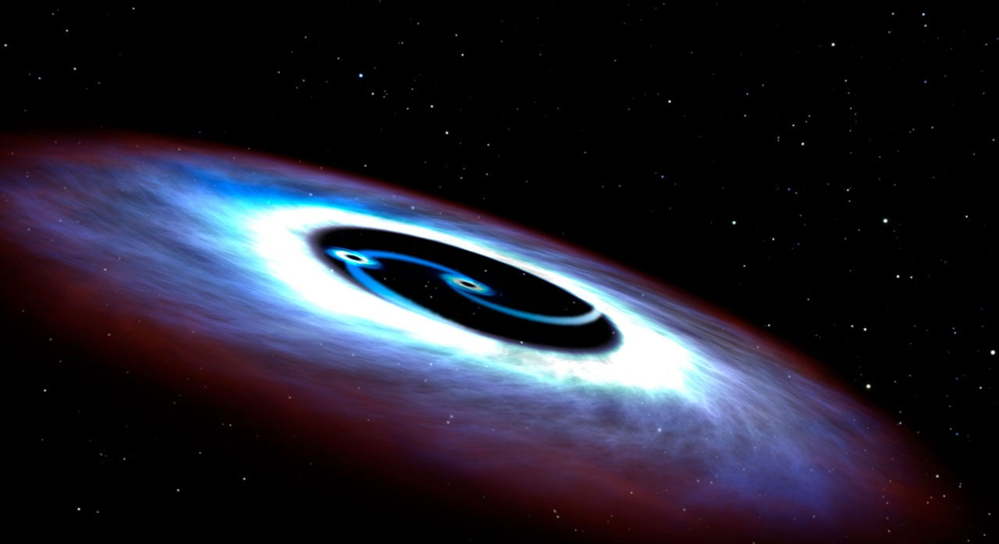 Artist's View of a Binary Black Hole