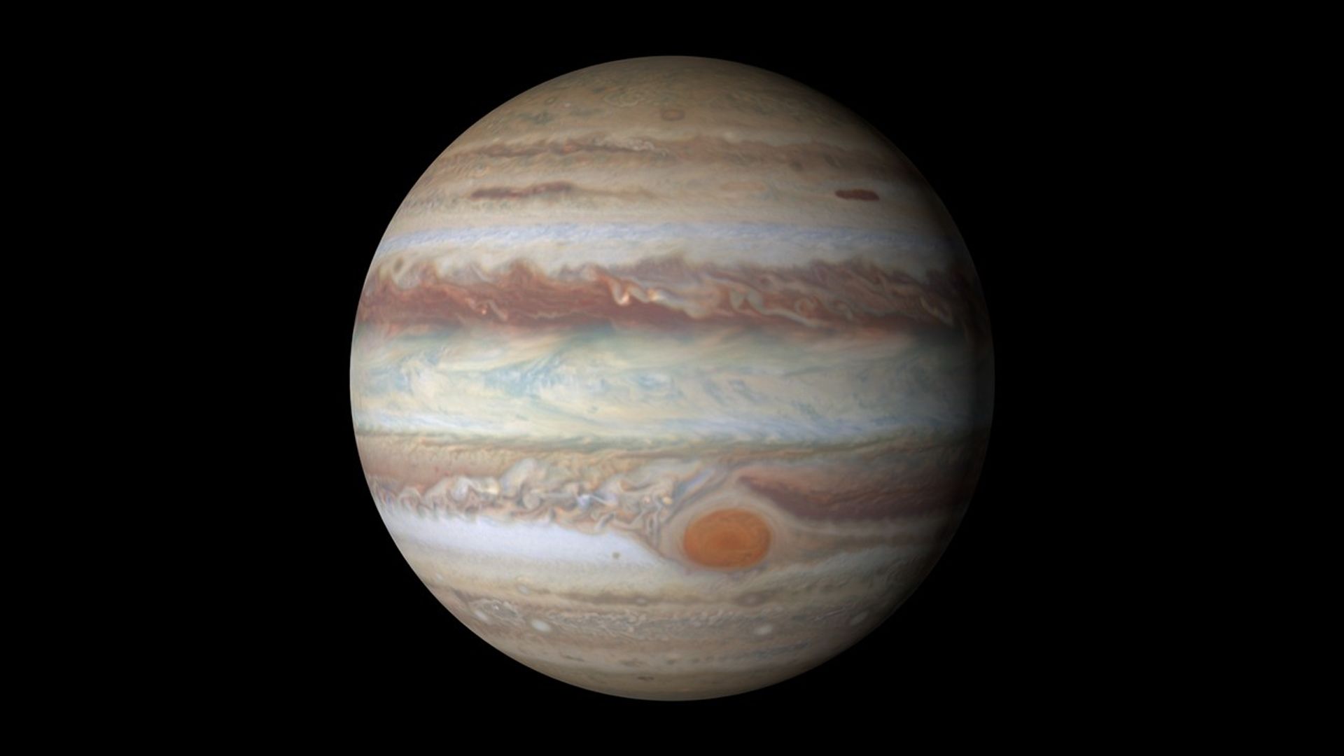 Jupiter Global Map from Hubble OPAL Data (Animated Sequence 2)