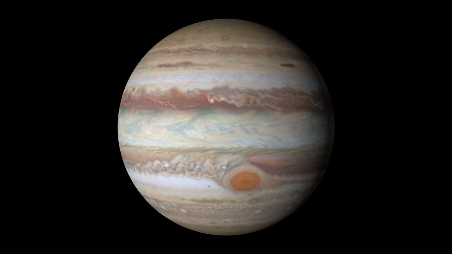 Jupiter Global Map from Hubble OPAL Data (Animated Sequence 1)