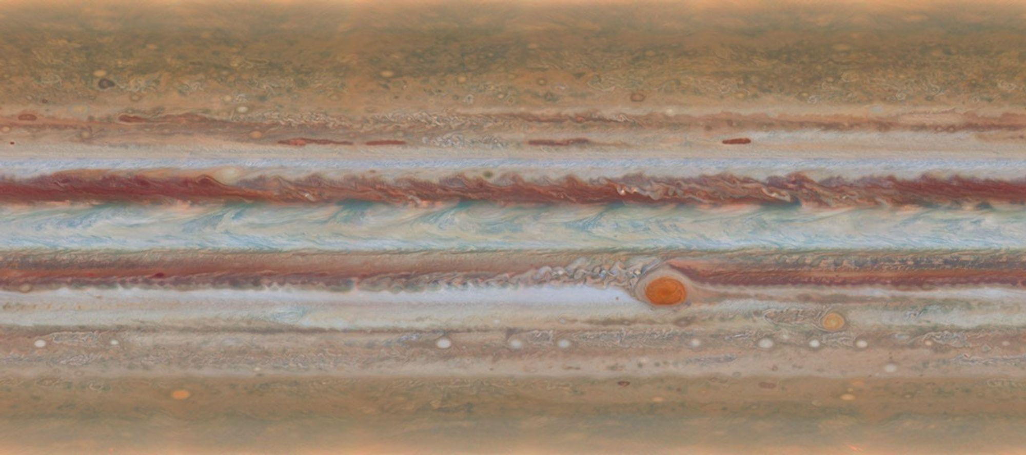 Jupiter Global Map from Hubble OPAL Data, Rotation 2