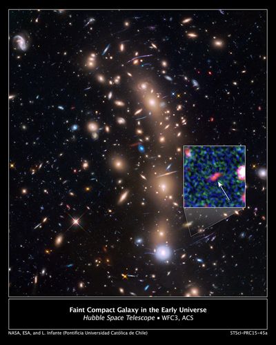 Faint Compact Galaxy in the Early Universe
