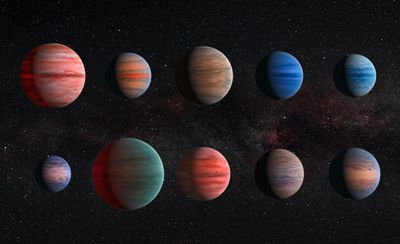 Artist’s Impression of “Hot Jupiter” Exoplanets