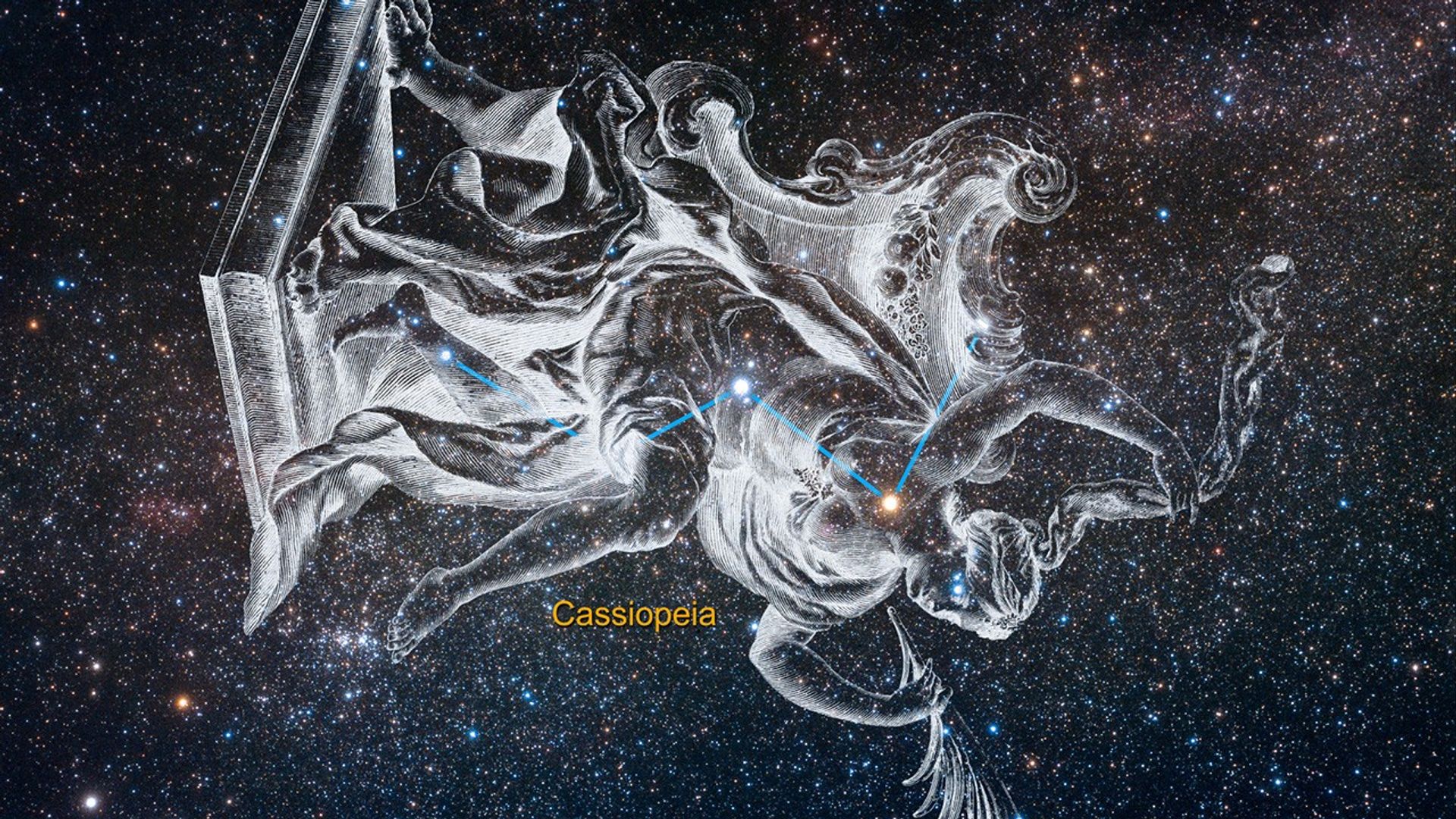 Zoom into the Bubble Nebula from Cassiopeia